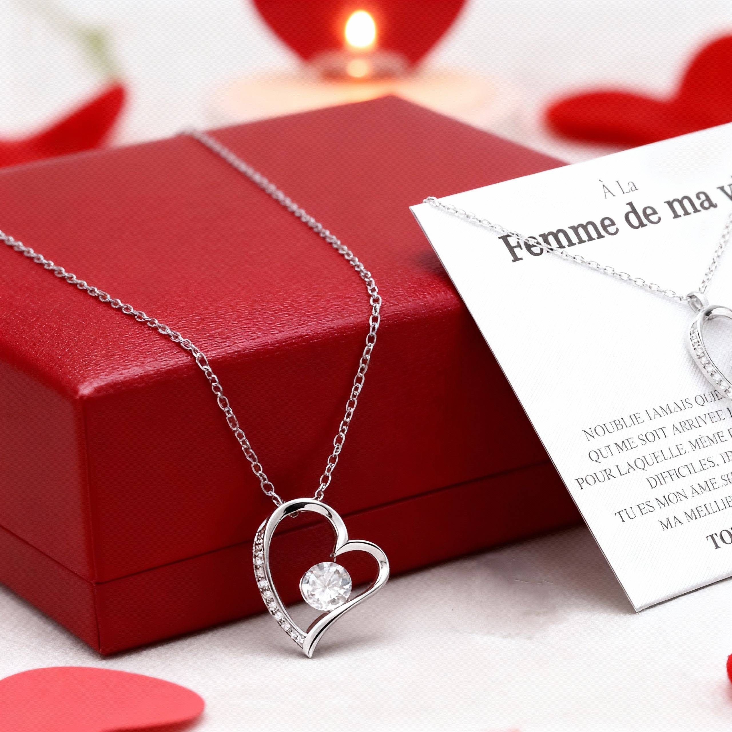 Collier Cœur Éternel – Le bijou qui dit “je t’aime” sans parler