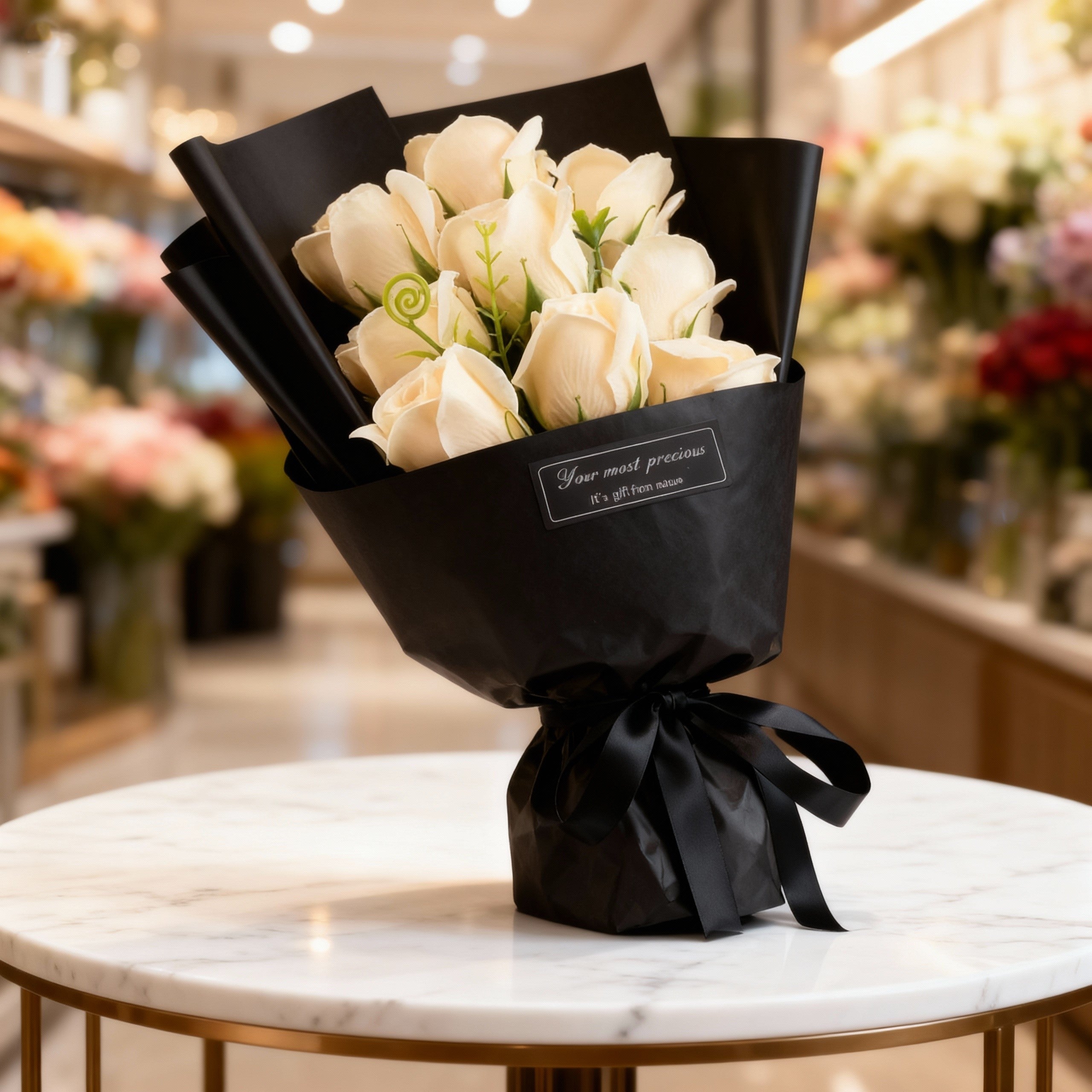 đčBouquet Ăternel de 9 Roses â Lâattention qui ne fane jamais