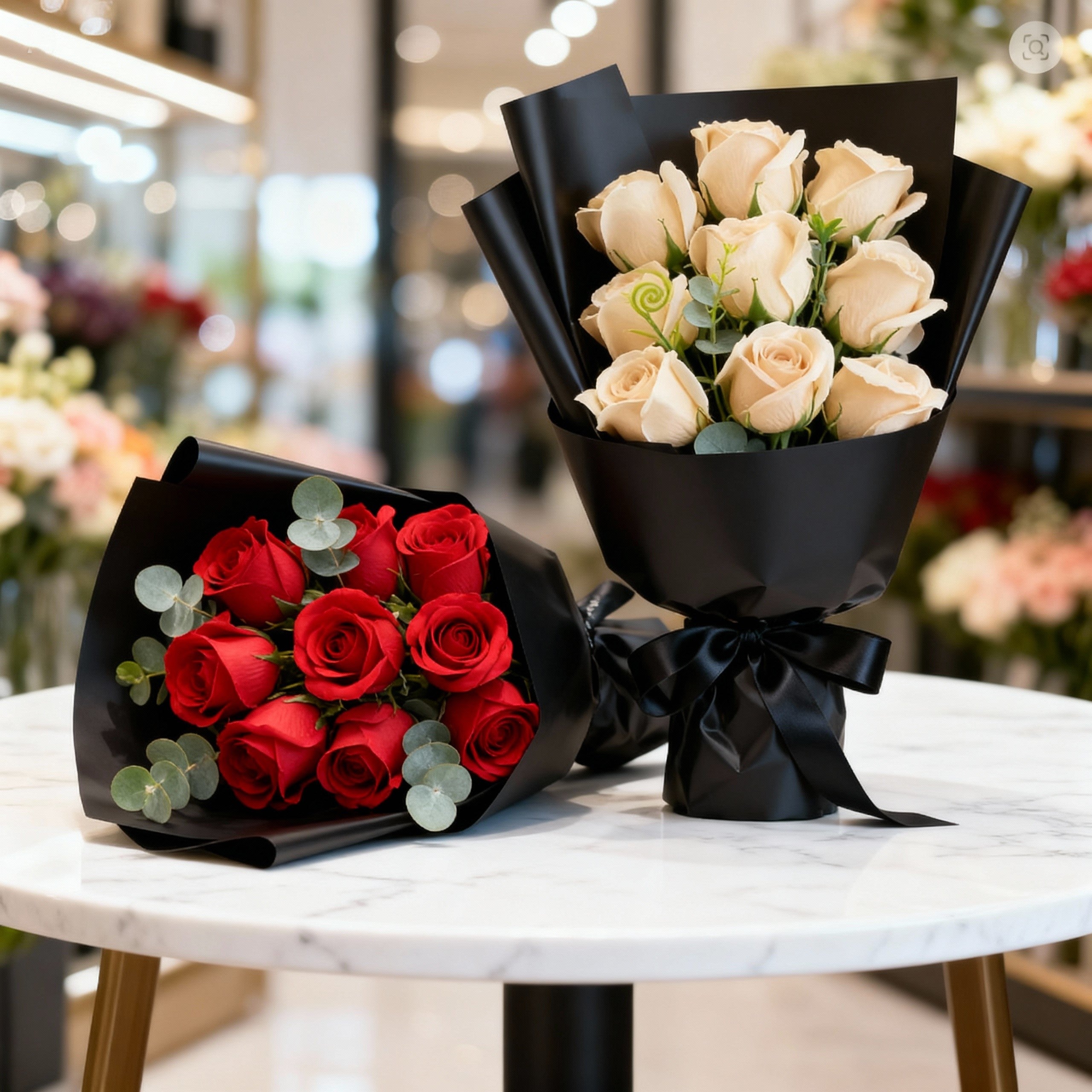 đčBouquet Ăternel de 9 Roses â Lâattention qui ne fane jamais