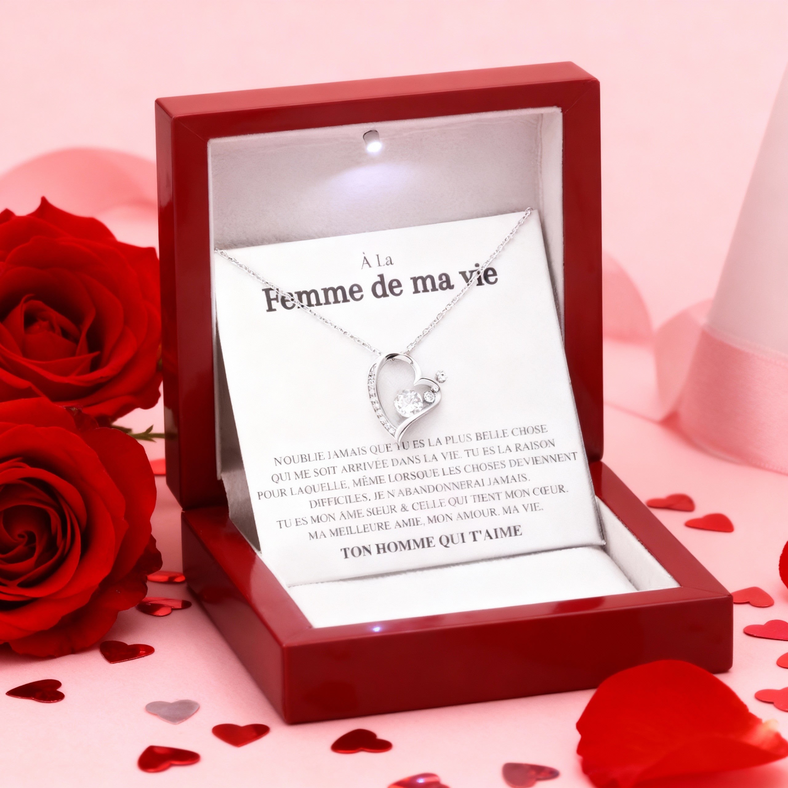 Collier Cœur Éternel – Le bijou qui dit “je t’aime” sans parler